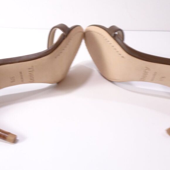 Theory Nappa High Heel Sandal Open Toe Ankle Strap Pumps 37.5 NIB 355 - Picture 8 of 13